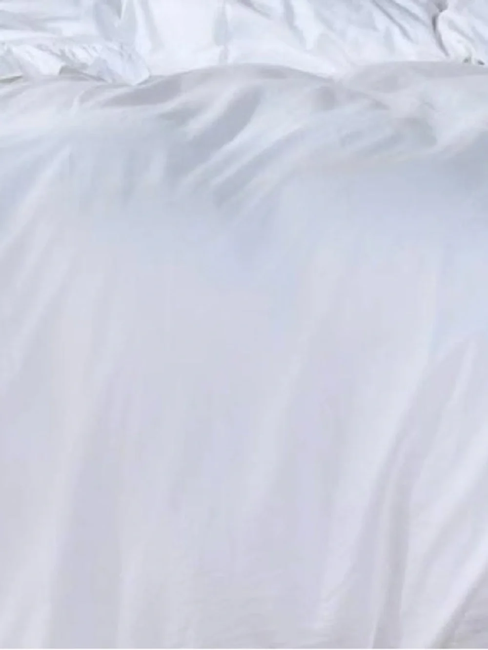 QUEEN SIZE Farmhouse Ruffle DUVET SET 100% WASHED COTTON - WHITE